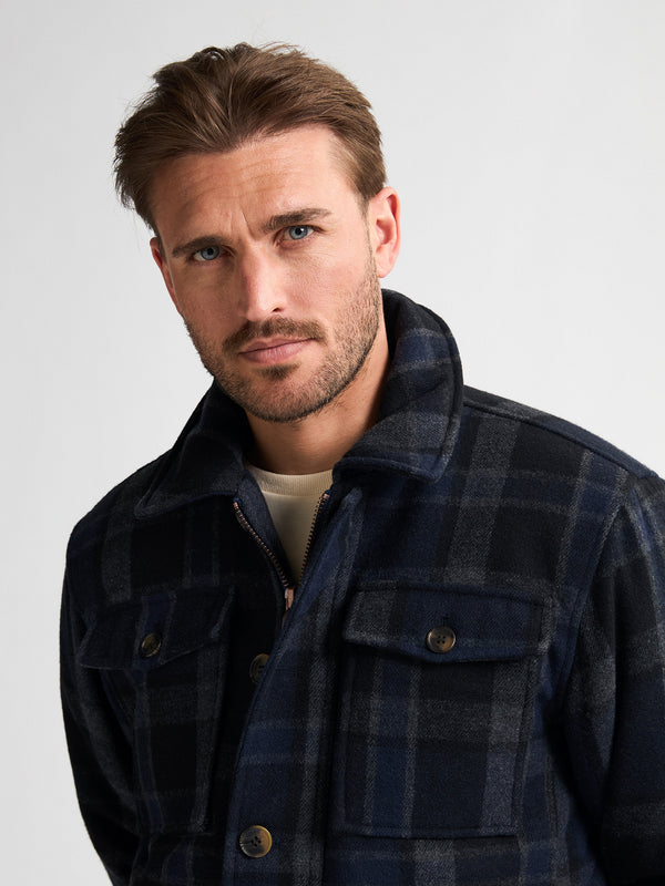 Petrol Minnesota Wool Blend Twill Jacket M-3050-JAC114 5090 Deep Capri